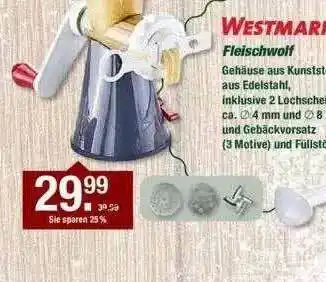 V Markt Westmark Fleischwolf Angebot