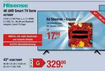 V Markt Hisense 4k Uhd Smart Tv Serie Angebot