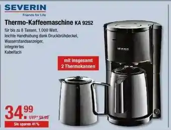 V Markt Severin Thermo-kaffeemaschine Ka9252 Angebot