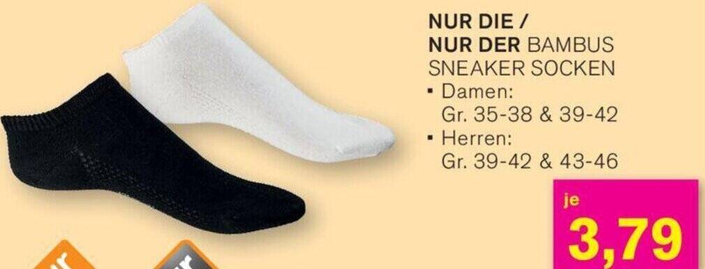 NUR DIE / NUR DER BAMBUS SNEAKER SOCKEN Angebot bei KODi