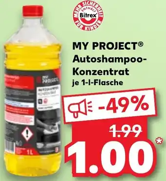 Kaufland MY PROJECT Autoshampoo Konzentrat 1 L Flasche Angebot