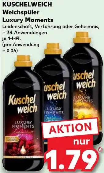 Kaufland KUSCHELWEICH Weichspüler Luxury Moments 1 L-Fl. Angebot