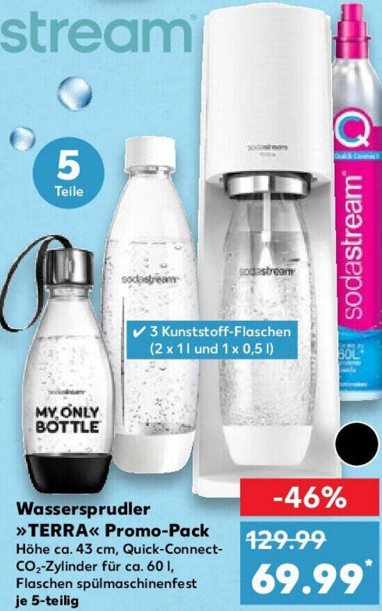 Sodastream Wassersprudler Terra Promo Pack Angebot bei Kaufland