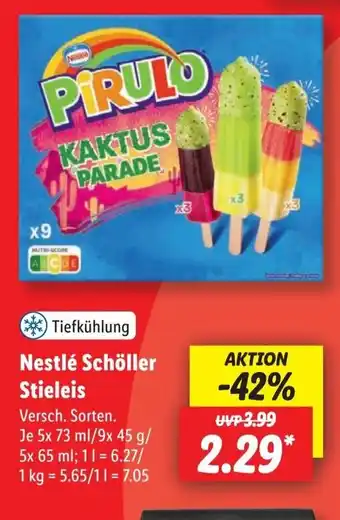 Nestl Schller Stieleis 5x 73 ml/9x 45 g Angebot bei Lidl