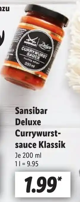 Lidl Sansibar Deluxe Currywurst- sauce Klassik 200 ml Angebot