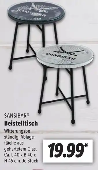 Lidl SANSIBAR Beistelltisch Angebot