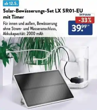 Aldi Nord Solar-Bewässerungs-Set LX SR01-EU mit Timer Angebot