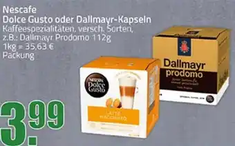 Ihr Frischmarkt Nescafe Dolce Gusto oder Dallmayr-Kapseln Angebot