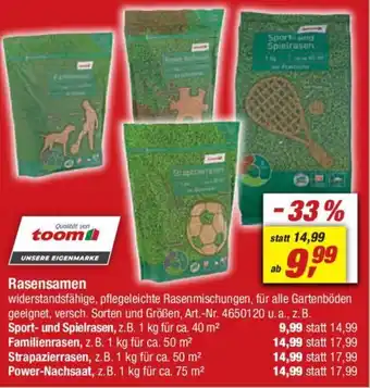 toom Baumarkt Rasensamen Angebot