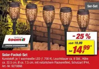 toom Baumarkt Solar-Fackel Set Angebot