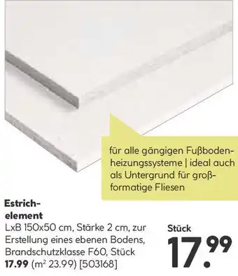 BayWa Estrichelement Angebot