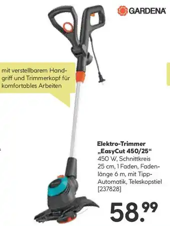 BayWa GARDENA Elektro-Trimmer ,,EasyCut 450/25" Angebot