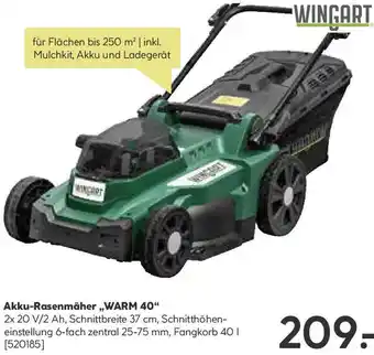 BayWa WINGART Akku-Rasenmäher ,,WARM 40" Angebot