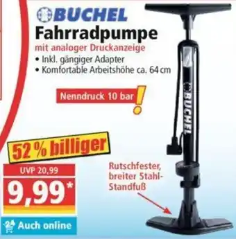 Norma BUCHEL Fahrradpumpe Angebot