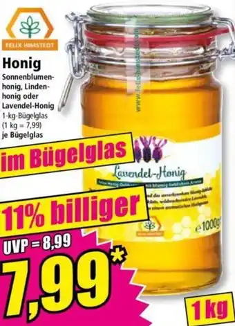 Norma FELIX HIMSTEDT Honig 1kg Angebot