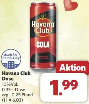 Combi Havana Club Dose 0,33 L Angebot