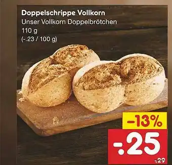 Netto Marken-Discount Doppelschrippe Vollkorn Angebot