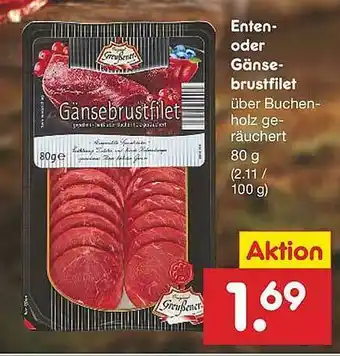 Netto Marken-Discount Enten- Oder Gänsebrustfilet Angebot