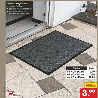 Netto Marken-Discount Schmutzfangmatten Angebot