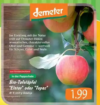 Famila Nord Ost Bio-tafeläpfel „Elstar” oder „Topaz” 650g Angebot