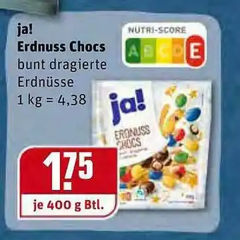 REWE Ja! Erdnuss Chocs Angebot