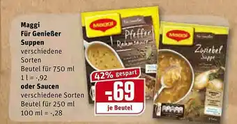 REWE Maggi Für Genießer Suppen Oder Saucen Angebot