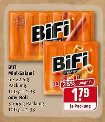 REWE Bifi Mini-salami Oder Roll Angebot