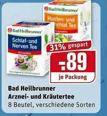 REWE Bad Heilbrunner Arznei- Und Kräutertee Angebot