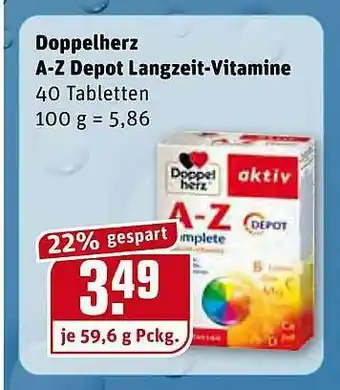 REWE Doppelherz A-z Depot Langzeit-vitamine Angebot