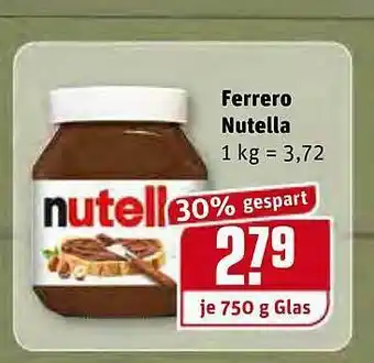 REWE Ferrero Nutella Angebot