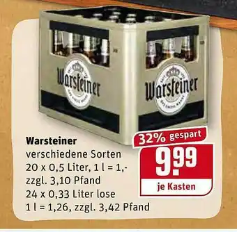 REWE Warsteiner Angebot