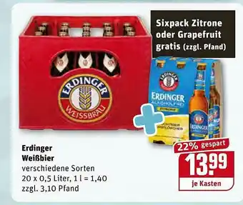 REWE Erdinger Weißbier Angebot