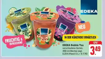 Schmidt's Märkte EDEKA Bubble Tea verschiedene Sorten, 450-ml-Becher Angebot