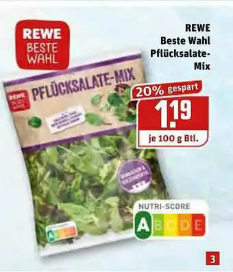 REWE Rewe Beste Wahl Pflücksalate-mix Angebot