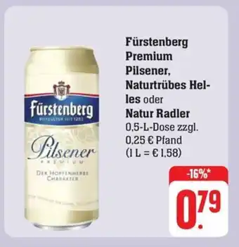 Schmidt's Märkte Fürstenberg Premium Pilsener, Naturtrübes Helles oder Natur Radler 0,5-L-Dose Angebot