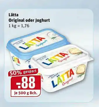 REWE Lätta Original Oder Joghurt Angebot