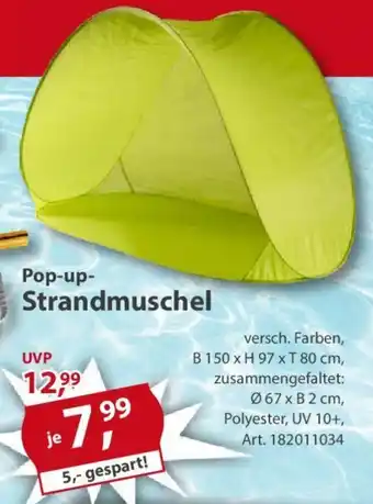 Sonderpreis Baumarkt Pop-up- Strandmuschel Angebot