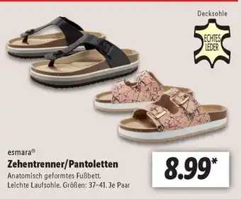 Lidl esmara Zehentrenner/Pantoletten 37-41 Angebot