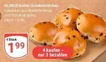 Globus GLOBUS Butter-Schokobrötchen Angebot