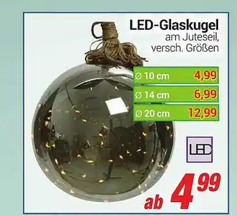 CENTERSHOP Led-glaskugel Angebot