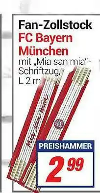 CENTERSHOP Fan-zollstock Fc Bayern München Angebot