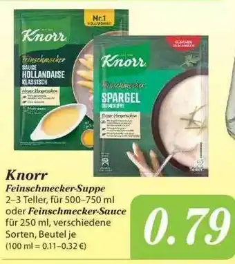 Famila Nord Ost Knorr Feinschmecker-suppe Oder Sauce Angebot