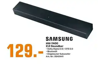 Saturn Samsung HW-T400 2.0 Soundbar Angebot