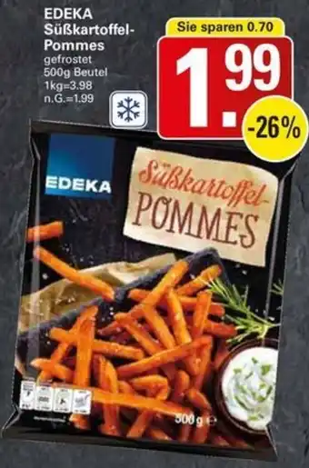 WEZ EDEKA Süßkartoffel Pommes 500g Beutel Angebot