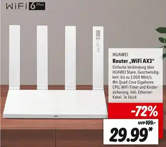 Lidl Huawei router „wifi ax3“ Angebot