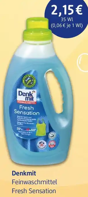 dm drogerie Denkmit Feinwaschmittel Fresh Sensation 35 WL Angebot