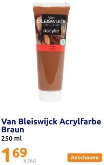 Action Van Bleiswijck Acrylfarbe Braun 250 ml Angebot