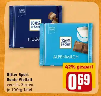 REWE Ritter sport bunte vielfalt Angebot