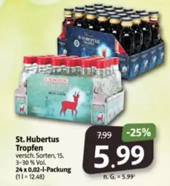 Markant Markt St. Hubertus Tropfen 24 x 0,02-L Angebot