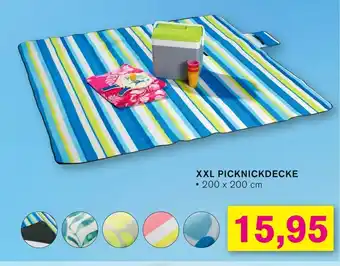 KODi XXL PICKNICKDECKE 200 x 200 cm Angebot